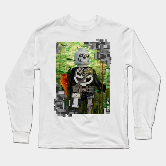 Skull-Trooper Lego Figure Long Sleeve T-Shirt by JWISEMAN